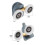 Adjustable Cabin Pulley Shower Door Rollers Upper and Bottom 4