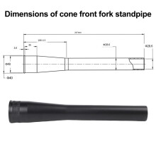 Alloy Bike Fork Steerer Tube 247 mm for Mountain and Road