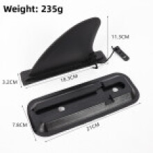 Kayak And Sup Fin With Removable Mount Pvc Material For Easy Transport And Water Stability