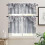 Christmas kitchen curtains and valances set snowflake 3