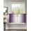 Purple and White Gradient Sheer Curtains 52x45 Rod Pocket 2