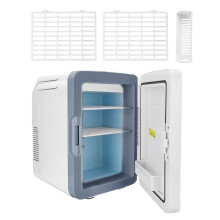 10L Portable Mini Fridge Table Top Electric Small Cooler White Ice Box Bedroom