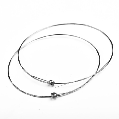 Acoustic Guitar Strings E Plain Steel 0.012 5 Pcs 1