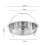 Stainless Steel Steamer Basket with Handle 22 cm 4