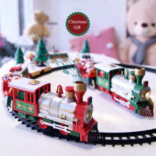 Christmas Train Set with Lights and Sounds Battery-Operated