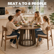 HOMCOM Dining Table for 4-6 People