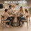HOMCOM Dining Table for 4-6 People 1