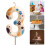 Blue Dog Paws Birthday Cake Topper Set 2