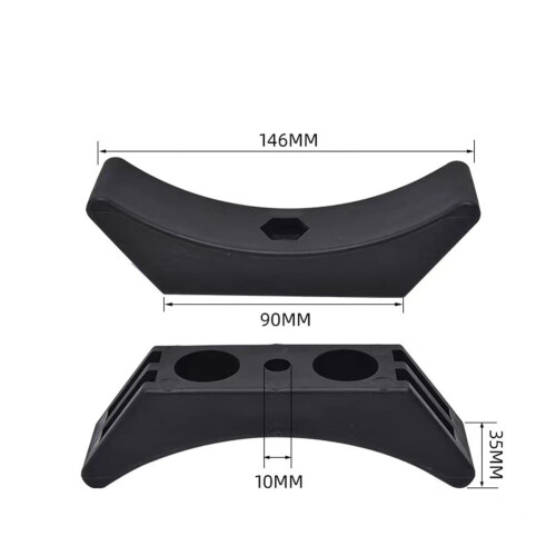 Dumbbell Saddle Rack Rubber Holder Stand 10 pcs 2