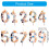 Blue Dog Paws Birthday Cake Topper Set 5