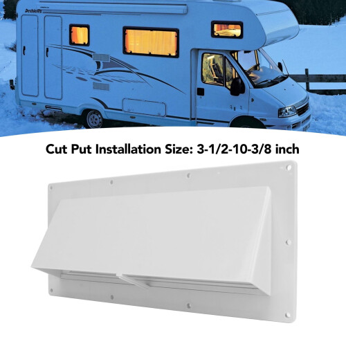 RV Exhaust Vent Cover White Impact Resistant with Lockable 2