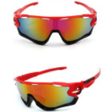 (Red)Super Cool Mens Uv400 Outdoor Sports Sunglasses Driving Running Hiking Eyewear