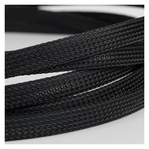 Black PET Insulated Cable Sleeve 5 Meters 2