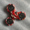 (Red White)Hello Kitty Camouflage Pattern Fidget Spinner Metal Decompression Gift Toys 1