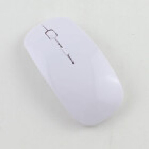 (white,One size)24g Ultra Thin Usb Optical Wireless Mouse Cordless Computer Laptop Desktop Mouse
