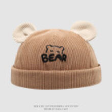 (Style B)Cappello papà in velluto a coste autunno inverno per bambini con caratteristiche antivento e caldo