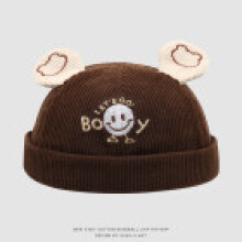 (Style K)Cappello papà in velluto a coste autunno inverno per bambini con caratteristiche antivento e caldo