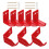 Fire Extinguisher Bracket Hook Heavy Duty for Metal Wall 4