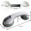 Grey Shower Grab Bars Suction Mount 12 Inch 2 Pack 3