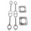 BFYWAL Exhaust Manifold Gasket Kit 5