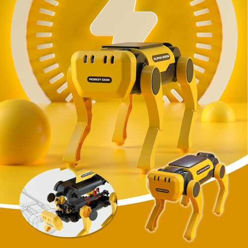 Solar Energy Robot Dog DIY Educational Gadget 1