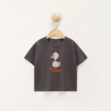 (Dark Gray,90cm)Camiseta unisex de manga corta para bebé con material de algodón suave para jugar en climas cálidos