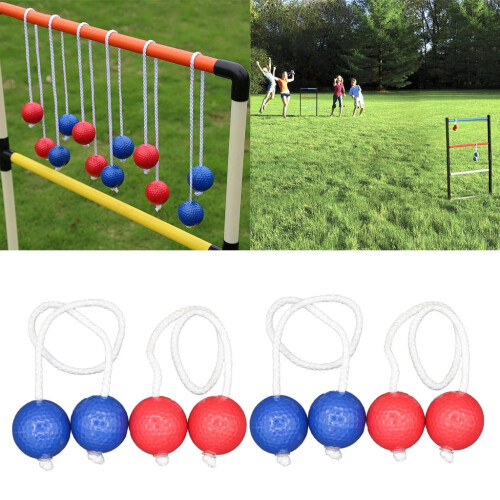 Ladder Toss Game Balls 2 Blue 2 Red 4 Pieces 1