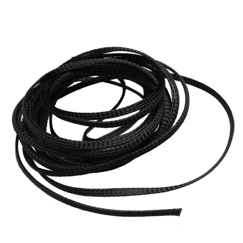 Black PET Insulated Cable Sleeve 3m or 5m 1