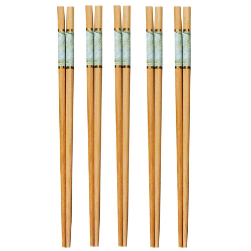 Bamboo Chopsticks Set Reusable 5 Pairs