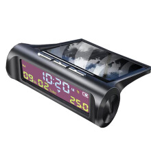 TPMS Solar Car Digital Clock with Date and Temperature
