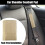 Microfiber Car Seatbelt Pad Covers Khaki 27x6.5 cm 2 pcs 2