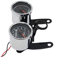 Universal Motorcycle Speedometer Retro Design 16.1x4.9 in