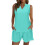 Women's Blue Loungewear Set with Adjustable Drawstring 1