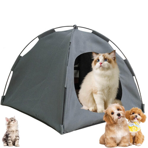 Foldable Cat Tent with Cooler Pad Small