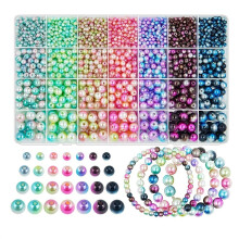 Pearl Beads Round Multicolor 2800 pcs for Bracelets