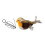 Electric Cat Toy Gray Feathered Plush with Squeaker 4