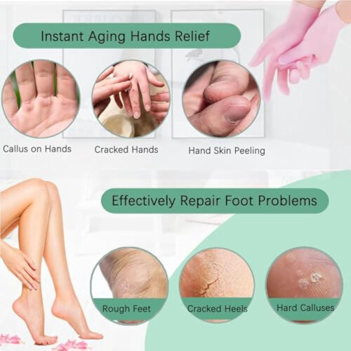Silicone Foot Mask Hydrating Brightening 1 Pair 2