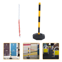 Impact Resistant Plastic Traffic Delineator Post with Chain