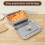 Hotel Pan Rectangular Metal Steamer Pan with Lid 4 Inch Deep 6