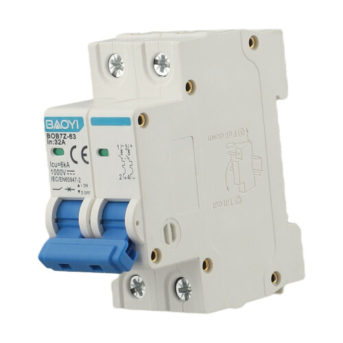 DC Circuit Breaker 1000V 2-Pole Solar PV 32A
