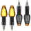 Motorcycle Turn Signals LED Amber 10mm 4-Pack 4