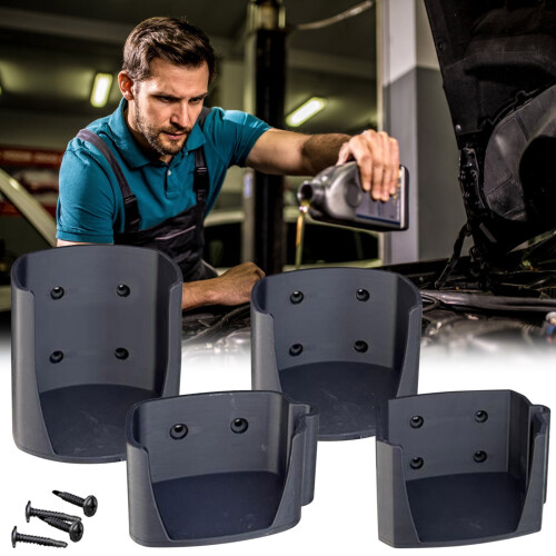 Magnetic Wall Caddy with Screws Black Universal Automotive
