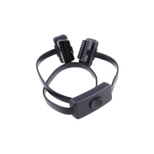 OBD-II Right Angle 16-Pin Male to Female Extension Cable