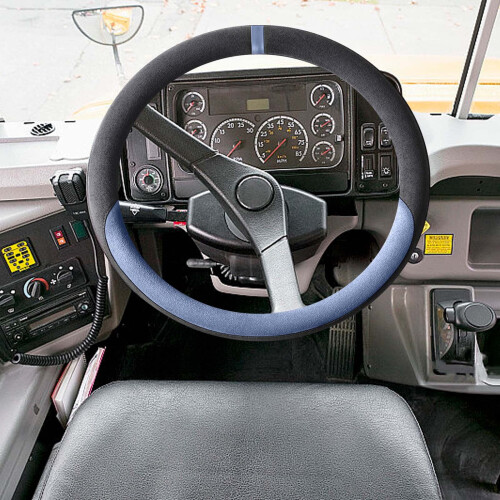 Leather Steering Wheel Cover Sweatproof Breathable Non-Slip