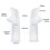 White RV Gutter Spout Extenders 4-Pack 5