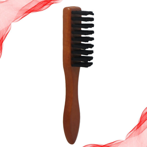 Black Wooden Handle Beard Brush