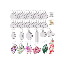 Wooden Waterdrop Earrings Sublimation Blank 260 Pieces