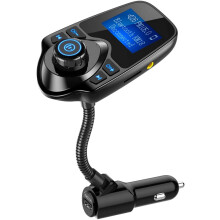 Wireless FM Transmitter Car Kit with 1.44-inch Display TF