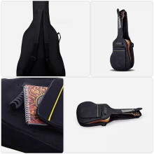 Padded Acoustic Guitar Case Rectangular Black 1 Pack
