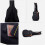 Padded Acoustic Guitar Case Rectangular Black 1 Pack 1
